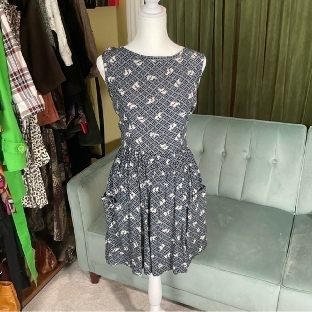 E.D. Michaels Scotty Dog Vintage Inspired Apron Dress With Pockets